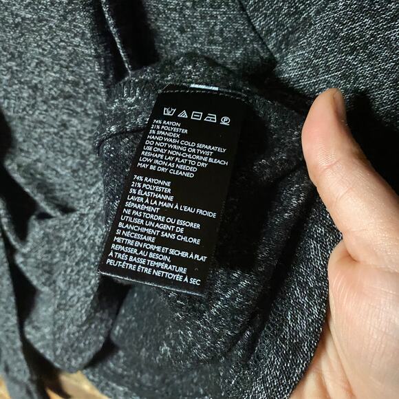 Urban Outfitters Out From Under Charcoal Gray Cropped Hoodie Women's Size Small - Picture 5 of 6